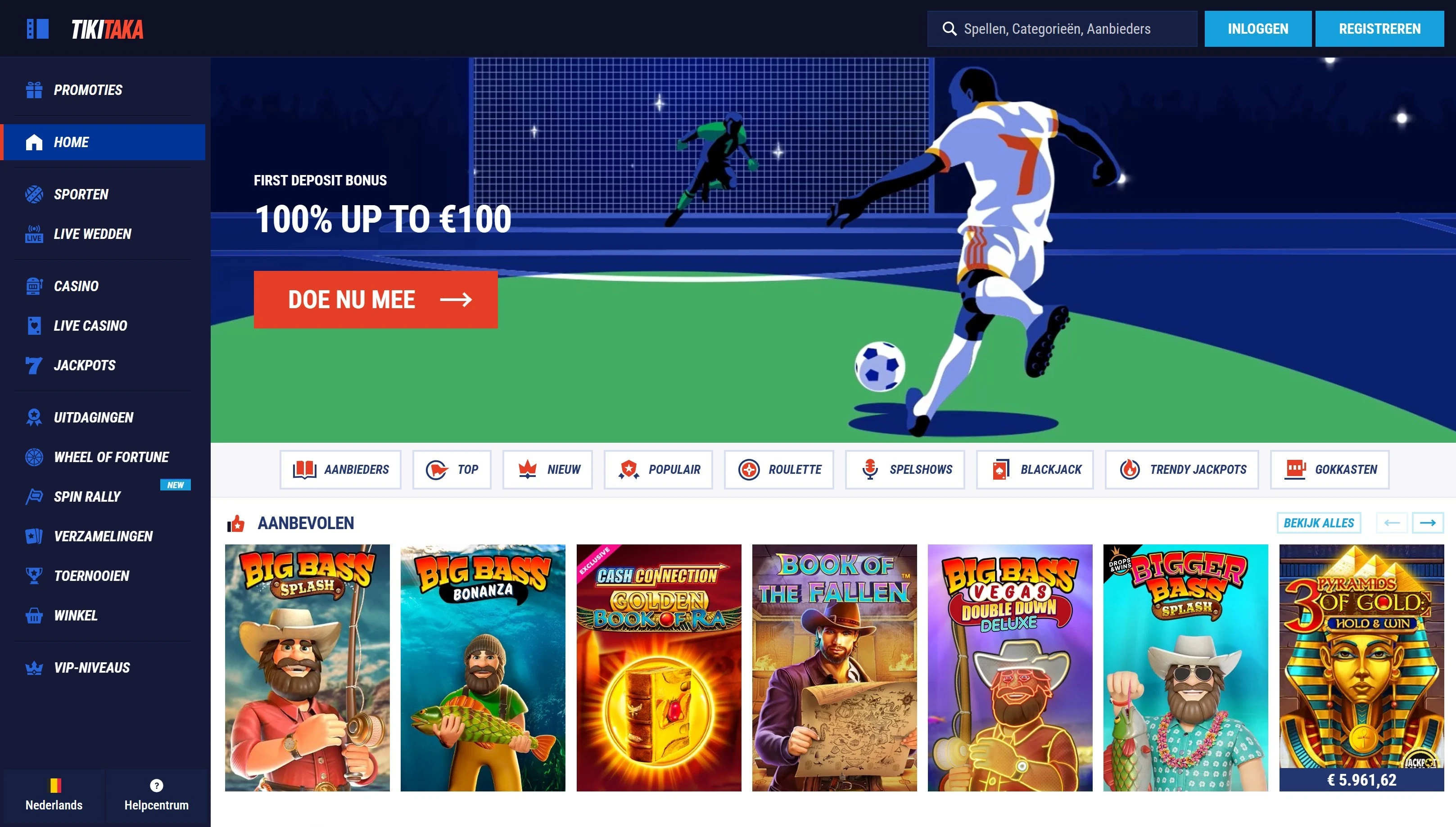 TikiTaka casino screenshot